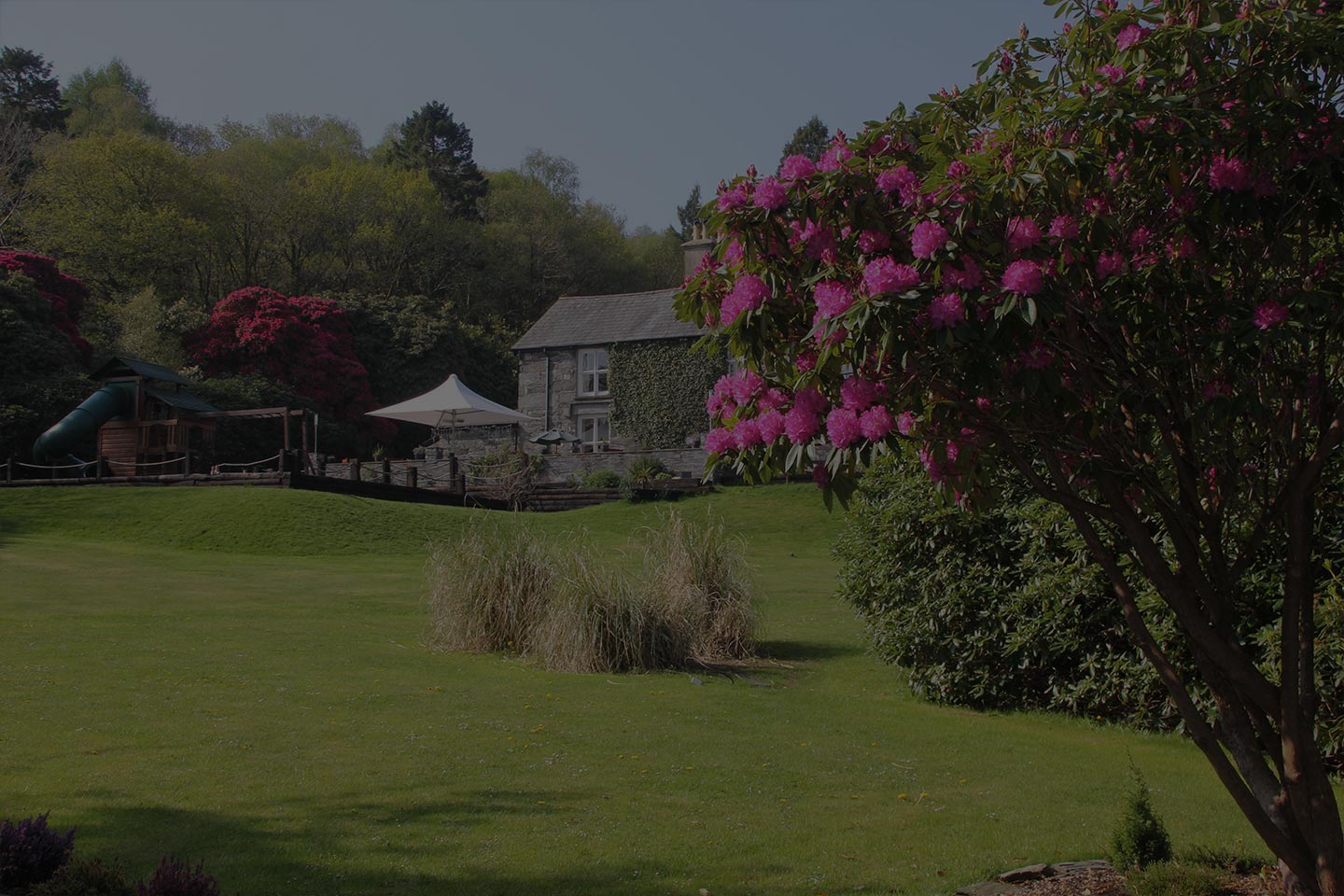 Aberdunant Hall and surrounding holiday park grounds